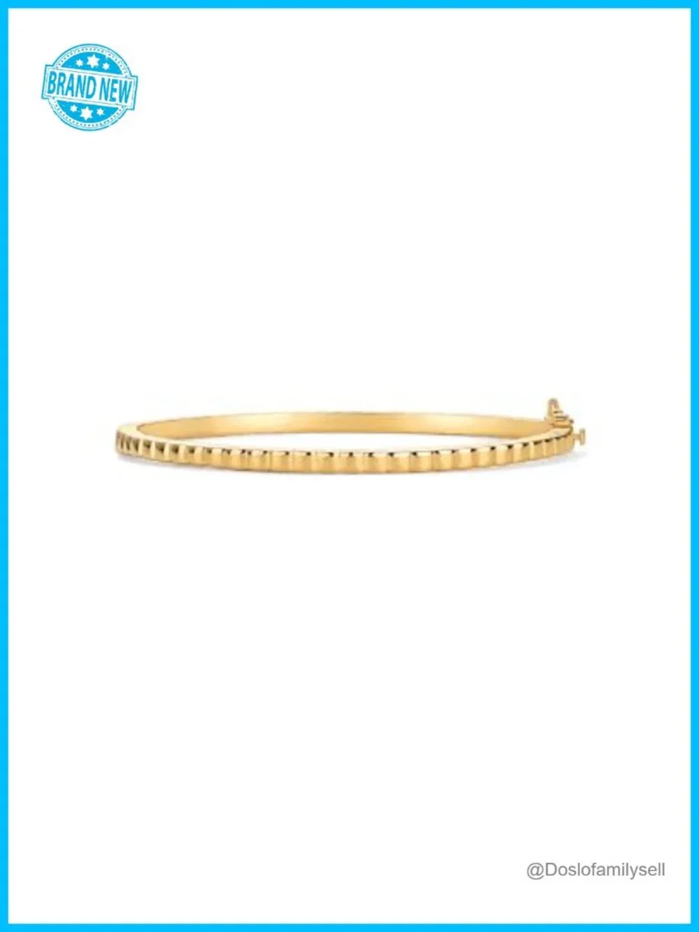 14K Gold Plated Cubic Zirconia Bangle Tennis Bracelet for Women - Classic Love